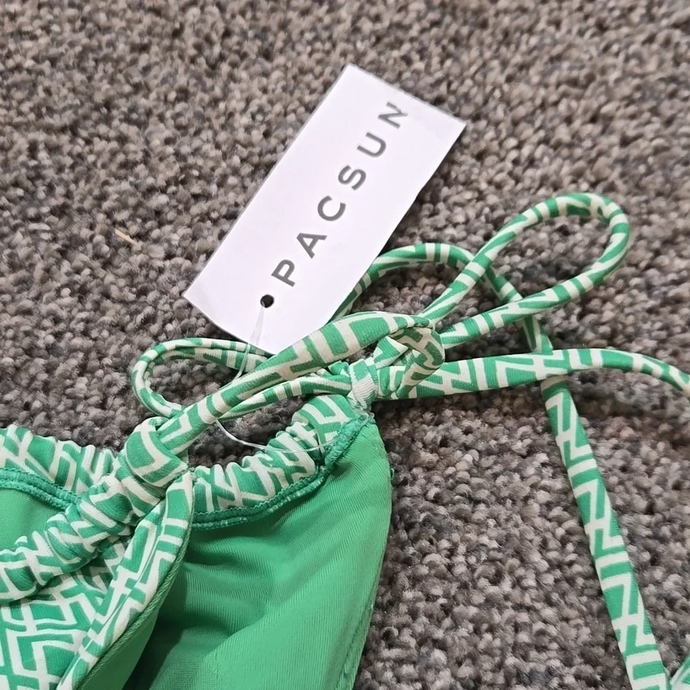 NWT Pacsum Women Green Side Ties Bottom Sz M